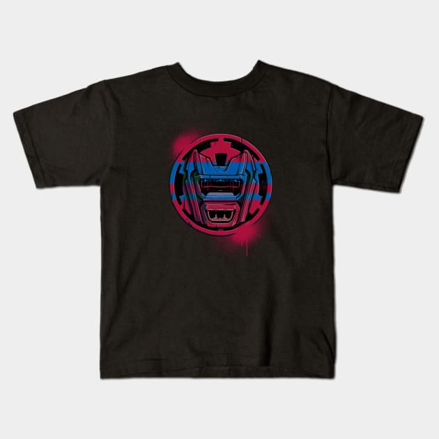 Synthwave Grom Kids T-Shirt by tk6189